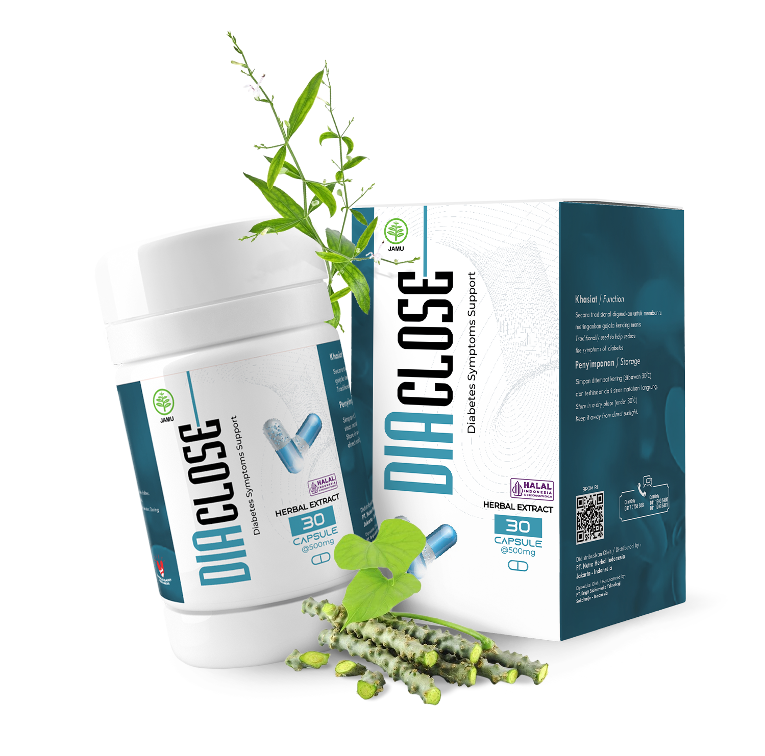 Produk Diaclose - kapsul herbal alami untuk diabetes